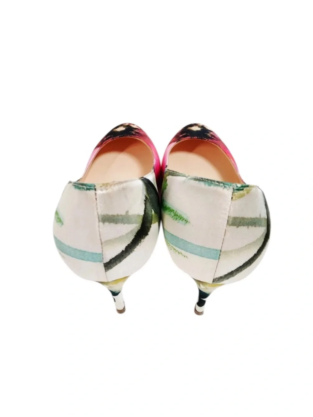LIKE NEW CHRISTIAN LOUBOUTIN Multicolor Floral Mid-Heel Pump IT36